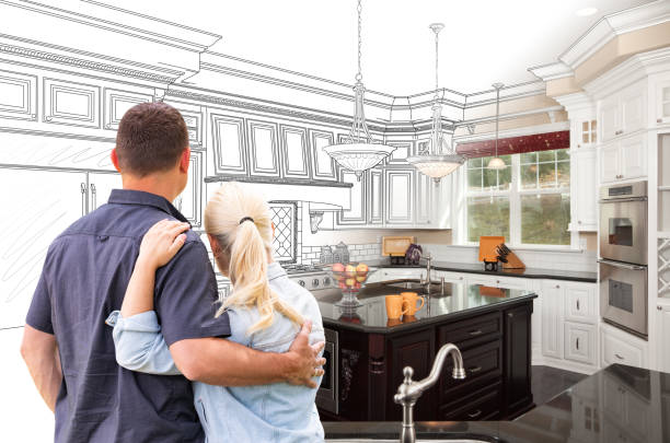 Custom kitchen cabinets installed in a Colleyville home